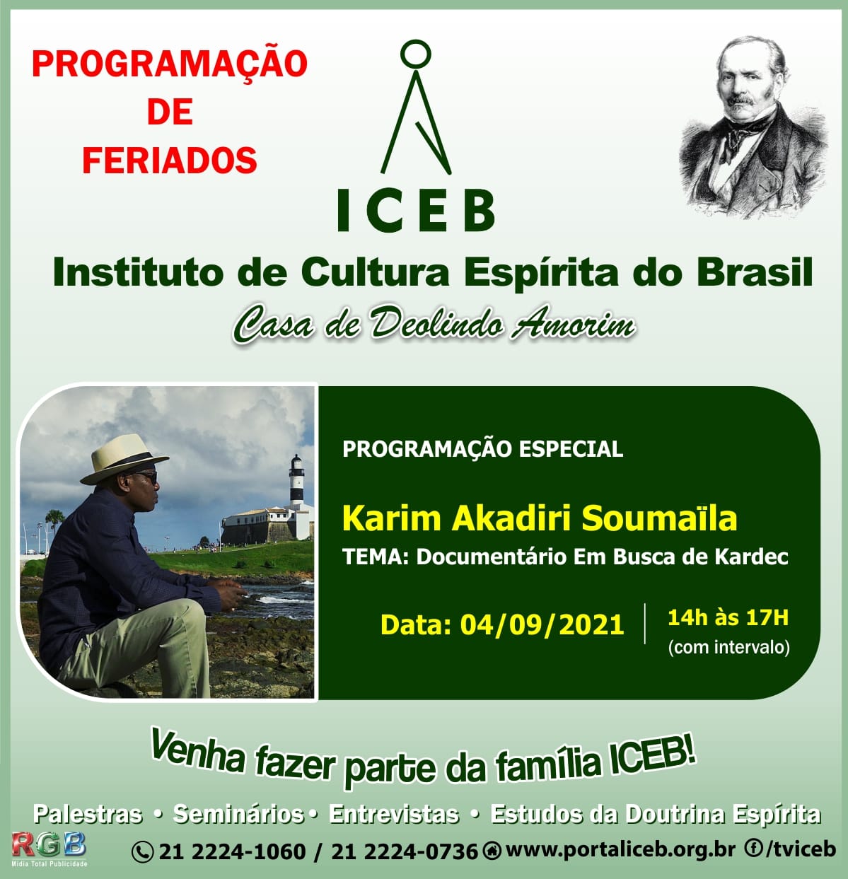 Documentário “Em Busca de Kardec”  —  Karim Akadiri Soumaïla